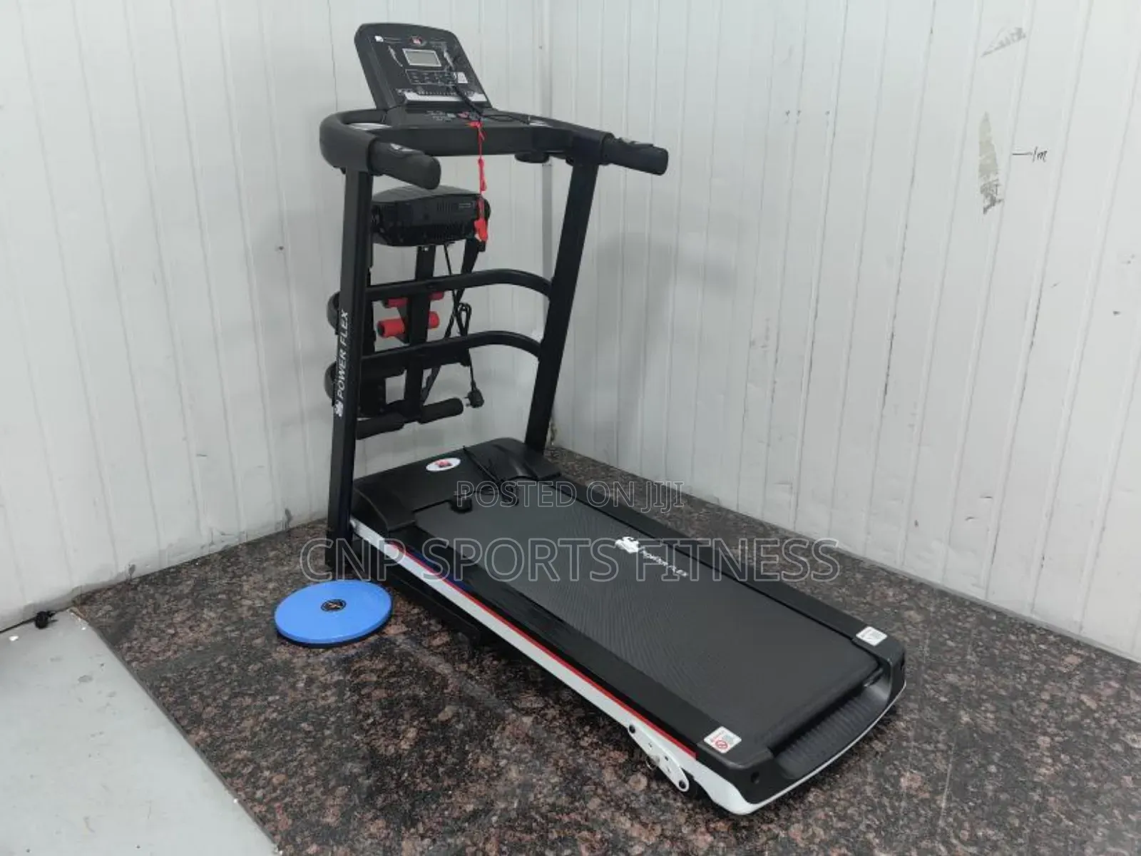 Power Flex 2.5hp Treadmill With Massager Twister Dumbbell Sit Up