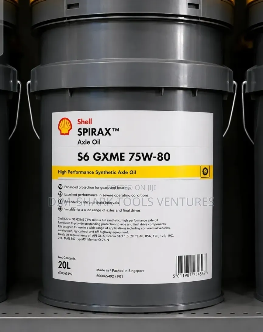 20-Liter Shell Spirax S6 GXME 75w-80 High Synthetic Axle Oil