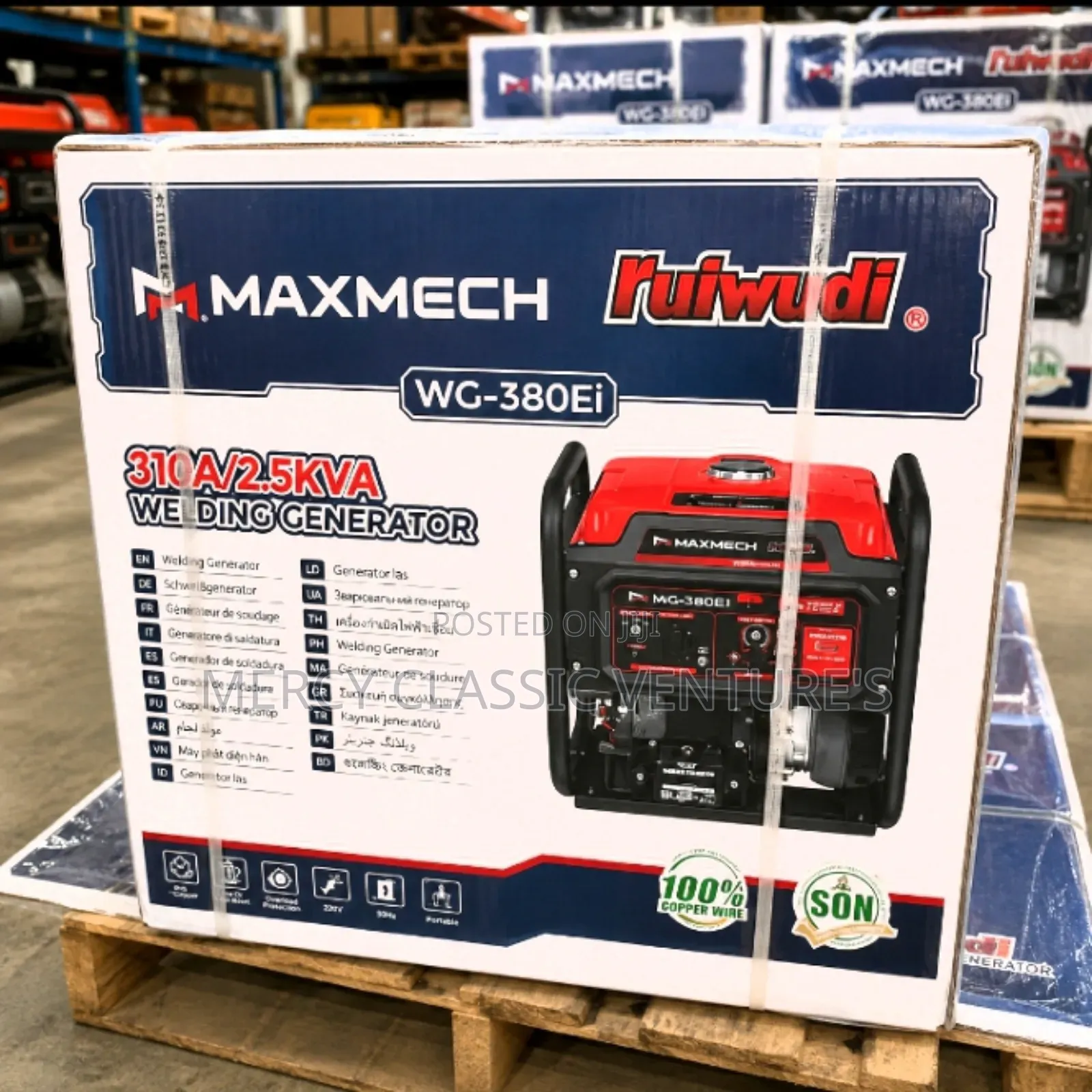 MAXMECH WG-380Ei 2.5kVA Portable Welding Generator –310A Petrol Gen