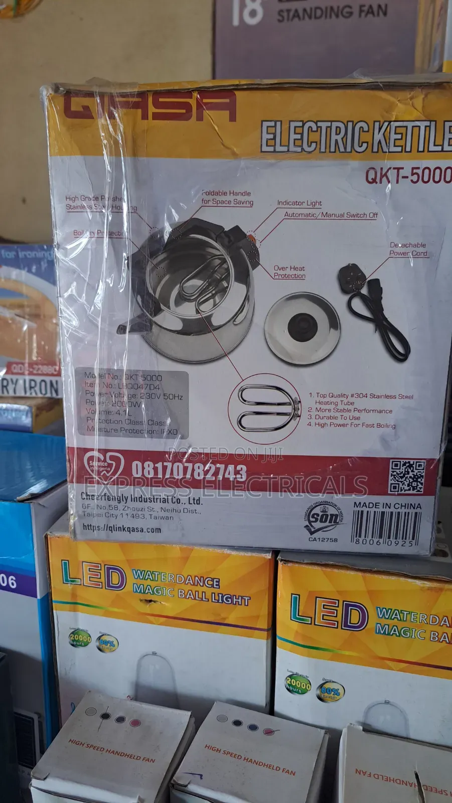 Brand New QASA 4.1L Electric Kettle QKT-5000 | Stainless Steel | 3000W