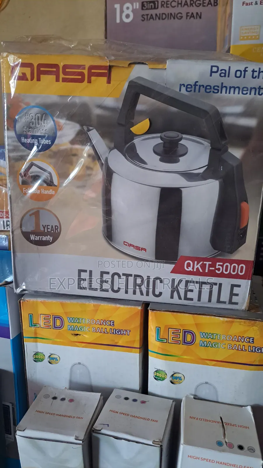 Brand New QASA 4.1L Electric Kettle QKT-5000 | Stainless Steel | 3000W