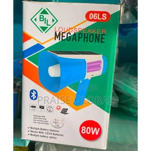 Hand Held Megaphone With Solar Charging