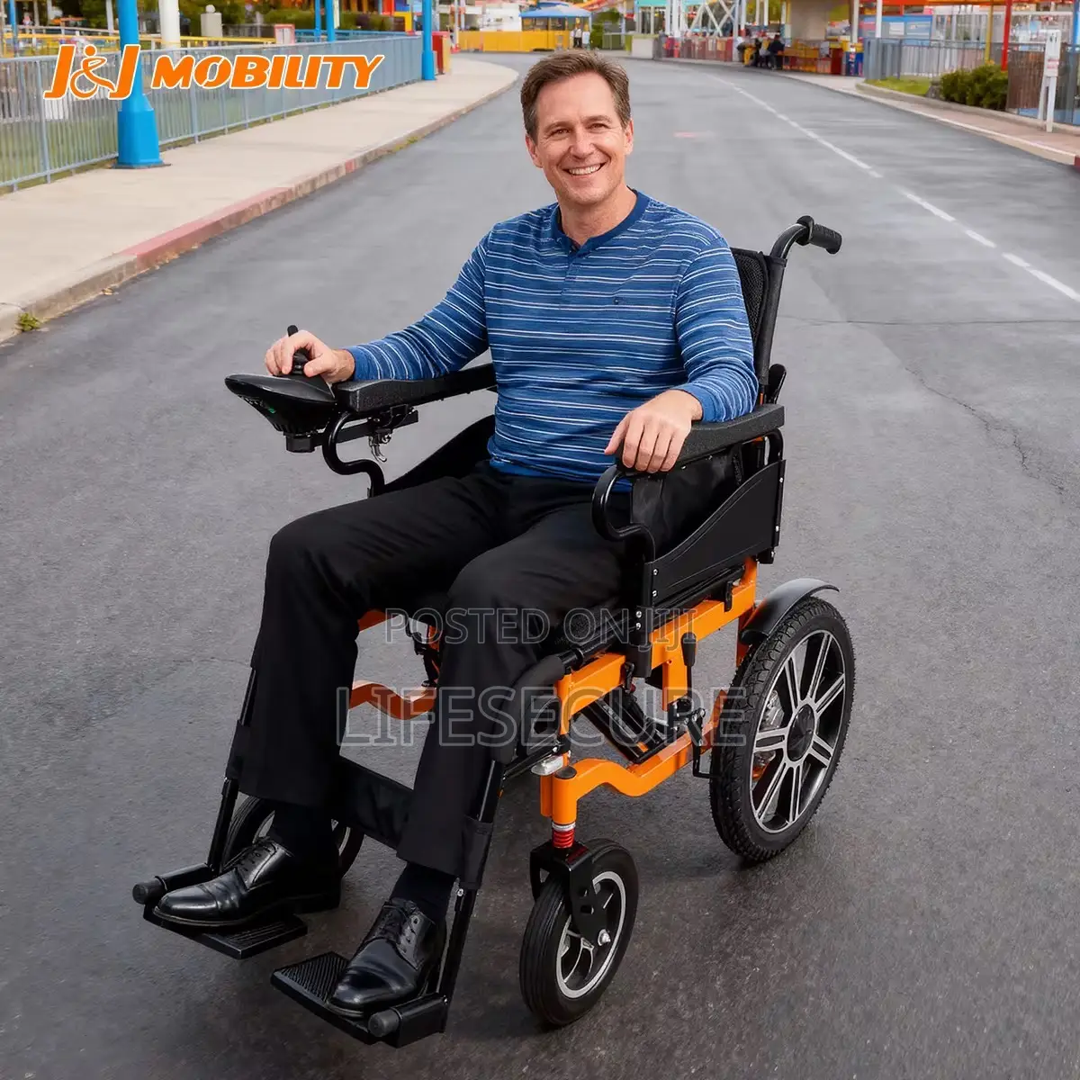 Durable Lightweight New Model Folding Motorized Electric Wheelchair