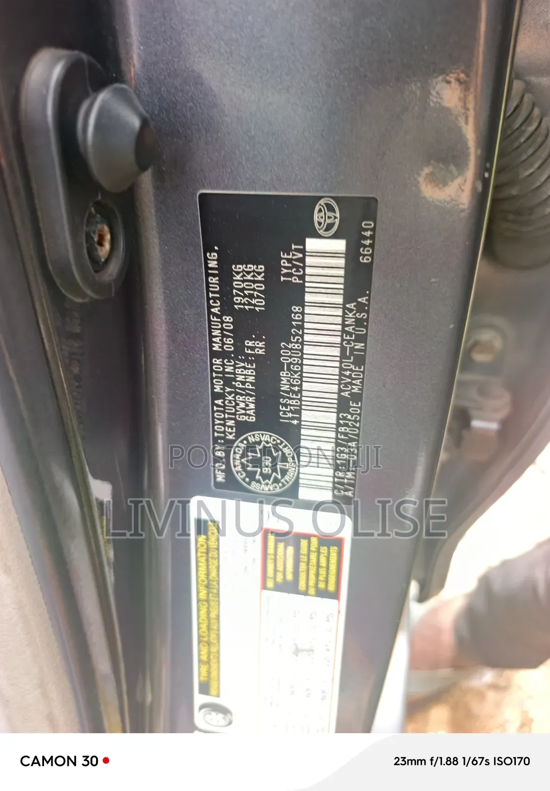 Toyota Camry 2009 Black