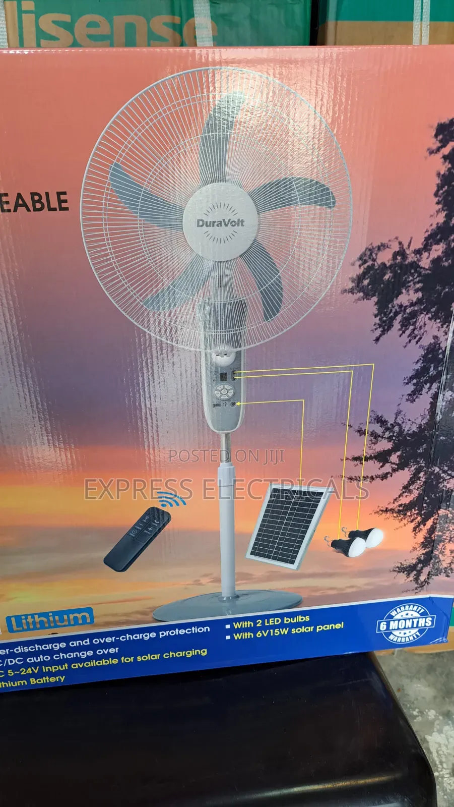Brand New DuraVolt 18" 3in1 Solar Rechargeable Standing