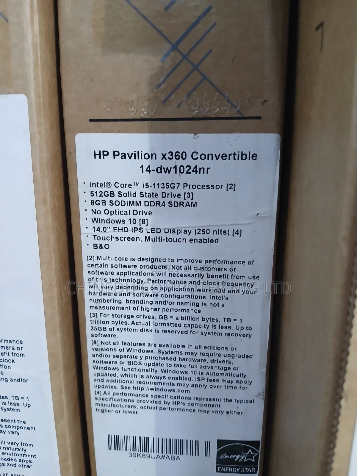 New Laptop HP Pavilion 14 x360 2-in-1 8GB Intel Core i5 SSD 512GB