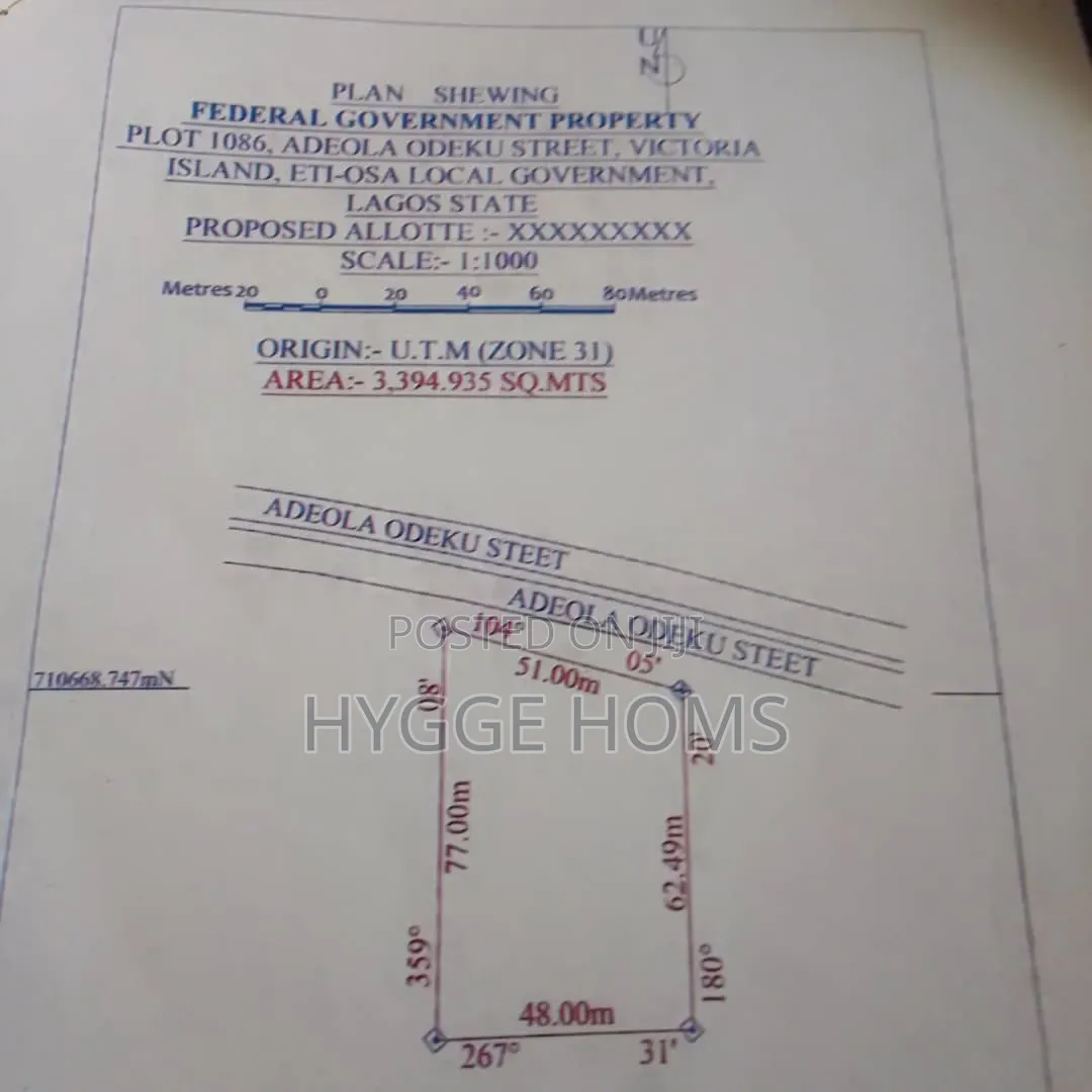 3394sqm Directly on Adeola Odeku Victoria Island