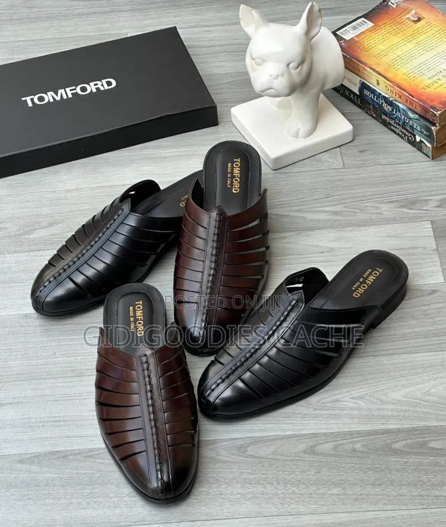 TomFord Woven Leather Mules