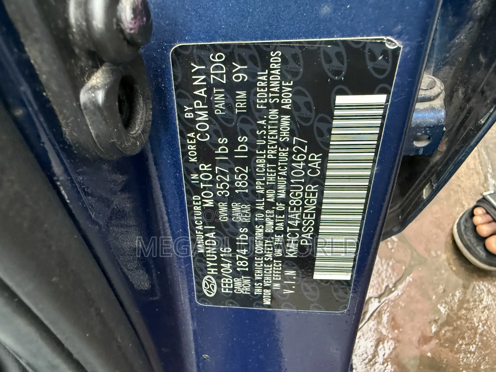 Hyundai Accent SE Sedan 2016 Blue