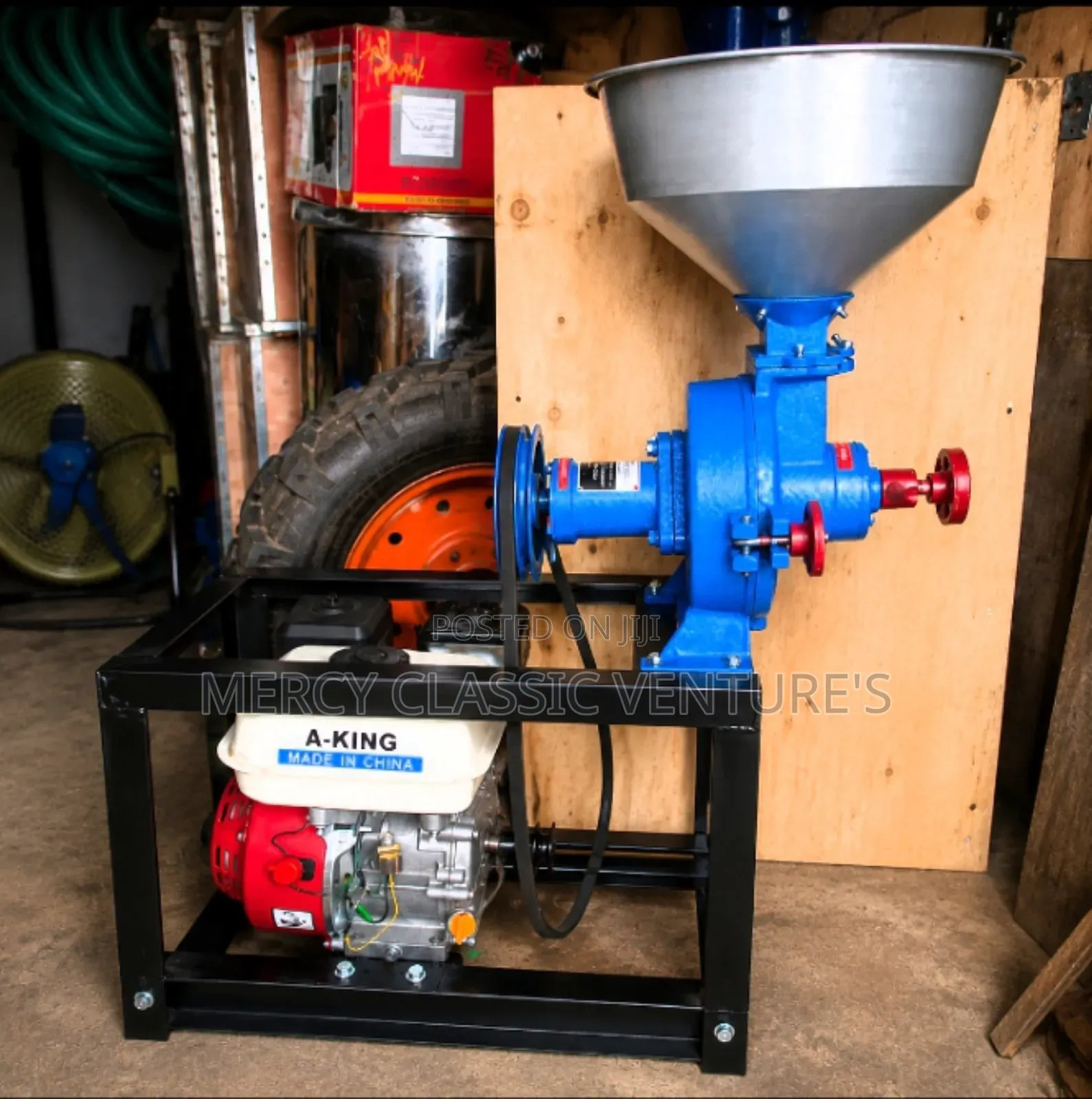 A-King Gasoline Grain Grinding Machine – Heavy-Duty Corn Feed Mill