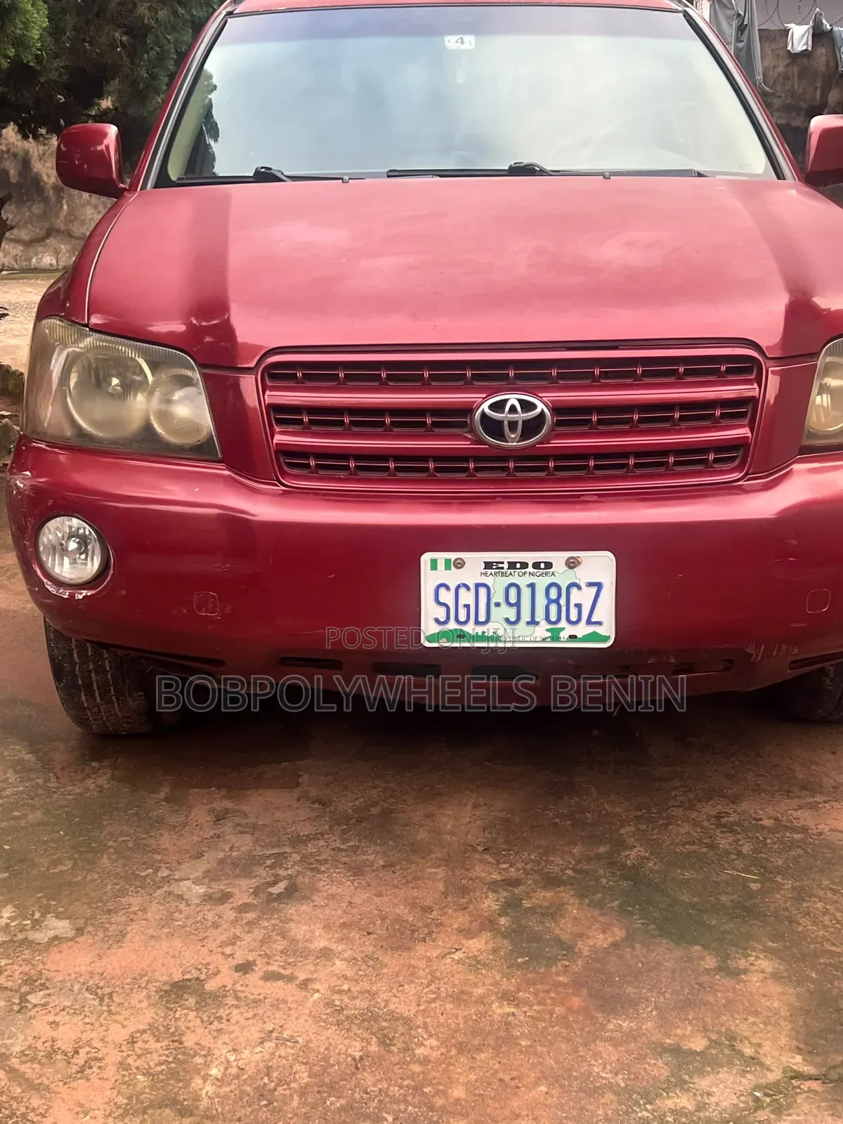 Toyota Highlander 2004 Red