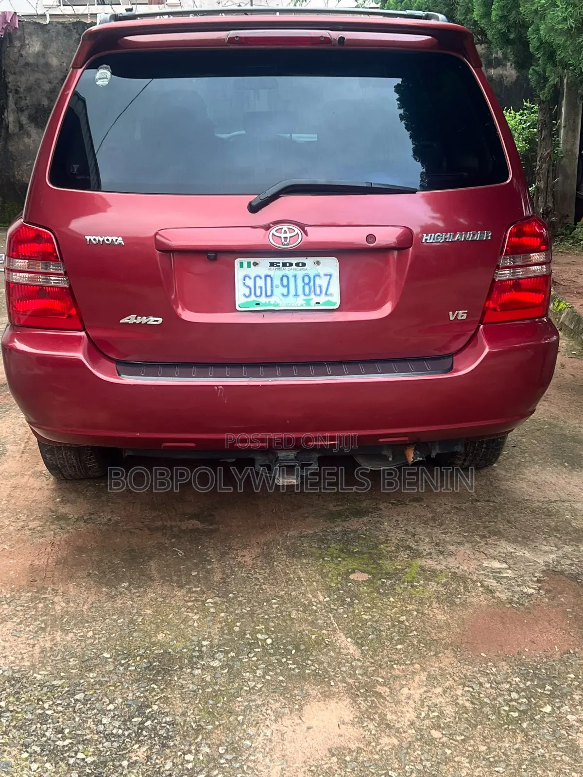 Toyota Highlander 2004 Red