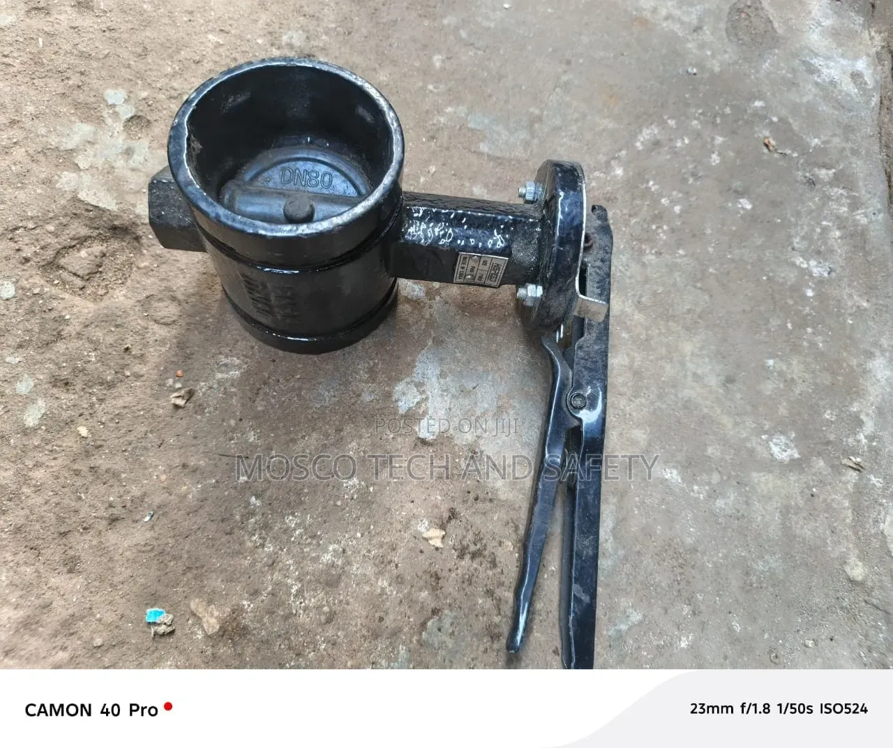 DN80 (3-Inch) Butterfly Valve With Manual Lever Handle