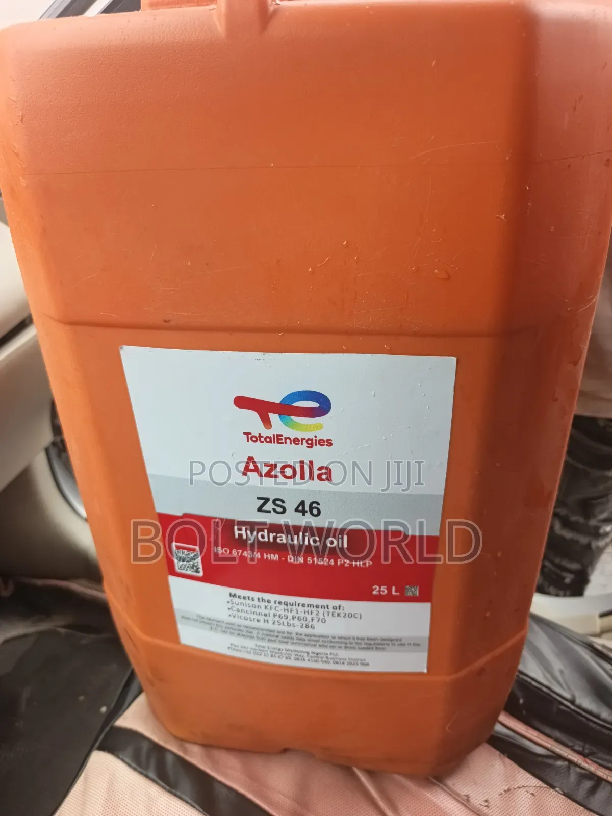 Totalenergies Azolla ZS 46 Hydraulic Oil 25ltrs