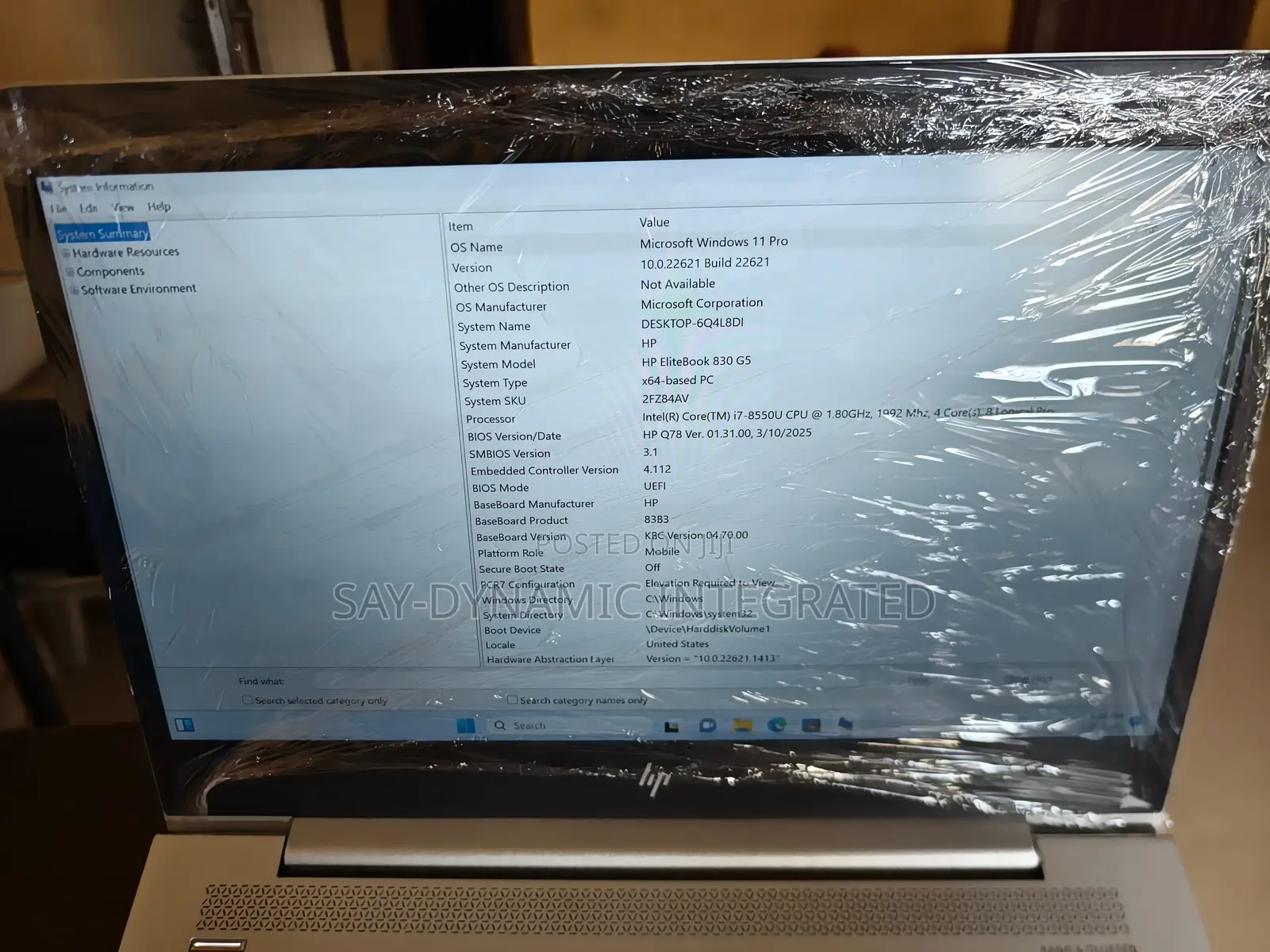 Laptop HP EliteBook 830 G5 8GB Intel Core i7 SSD 256GB