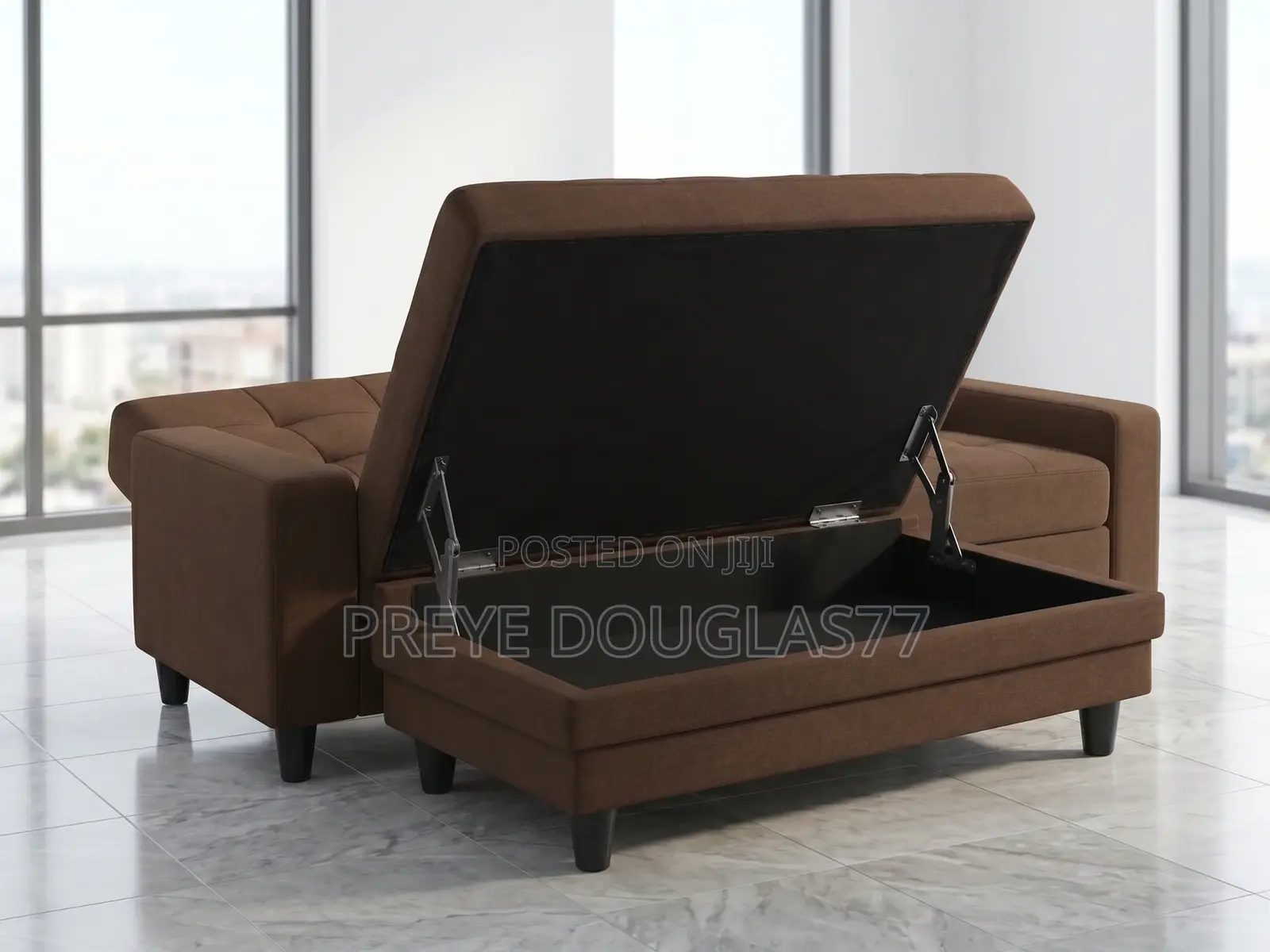New Futon Sofa Bed Storage Ottoman (Bulk Stock)