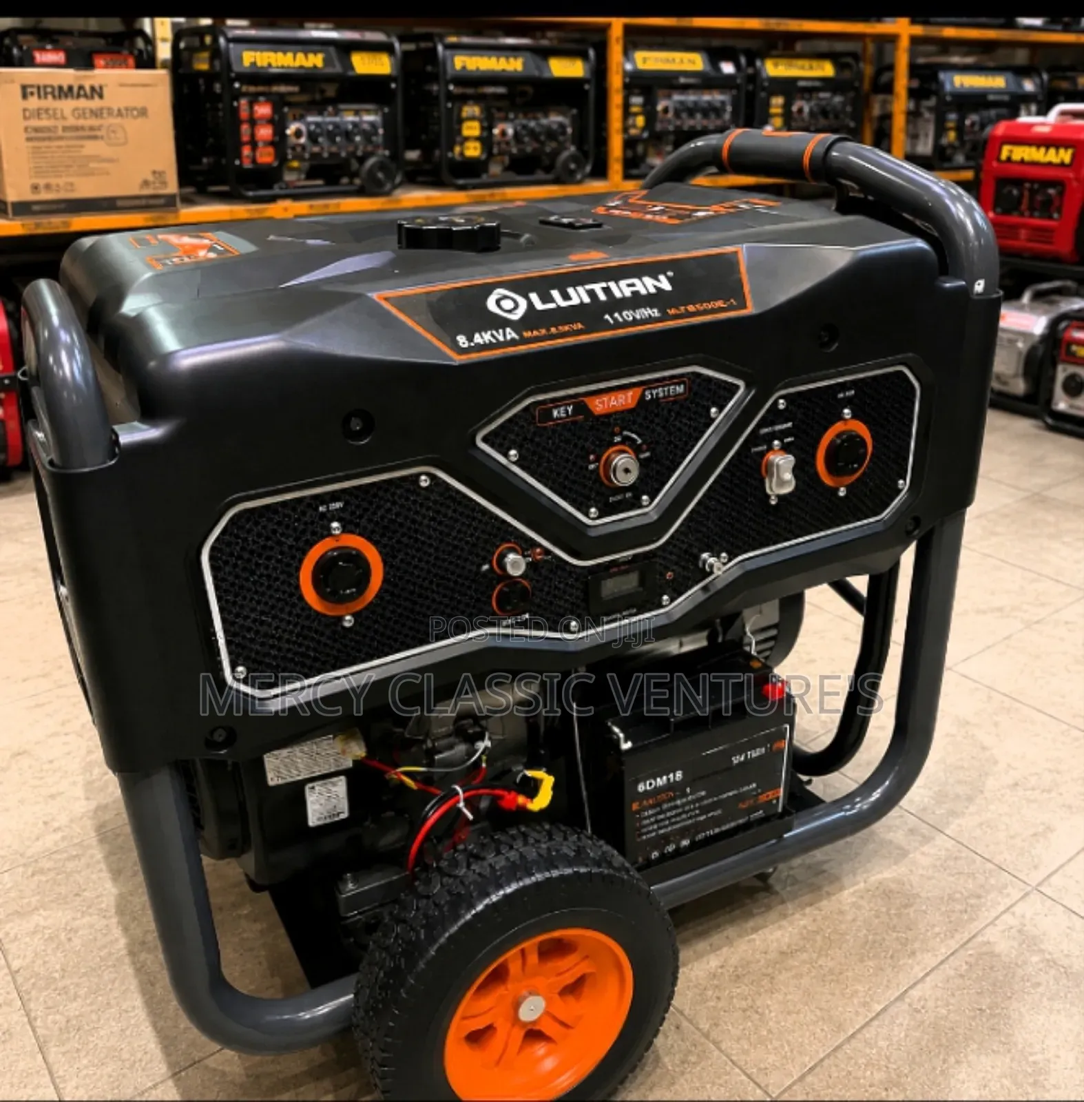 LUTIAN10.5kVA Key Start Petrol Generator Portable Heavy-Duty Generator