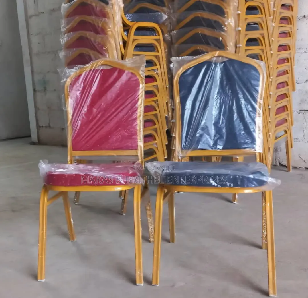Banquet Chairs With Iron on Back