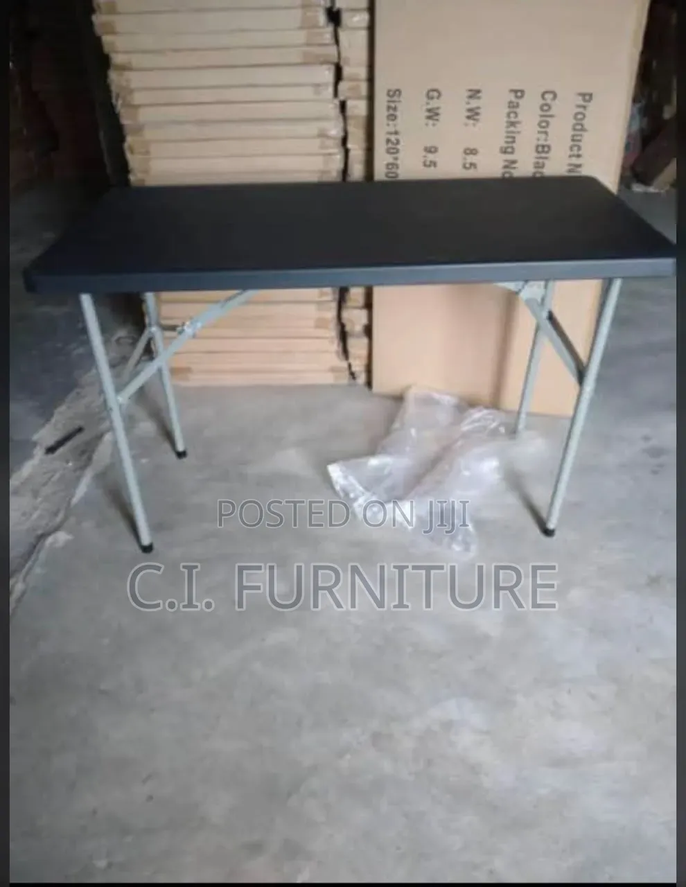 Original Four Seater Table With Fording Legs