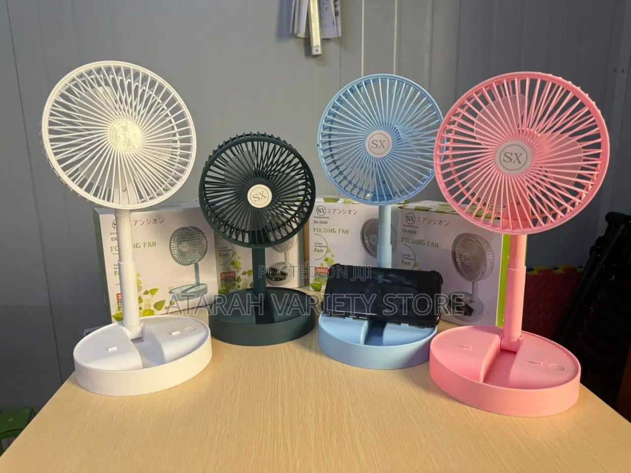 Rechargeable Folding Fan 3000mah Battery