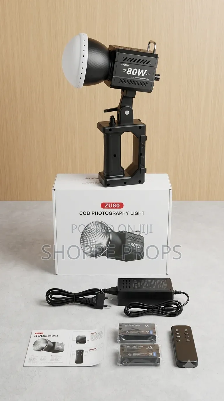 Zu80 COB LED Light With Battery Holder + Stand