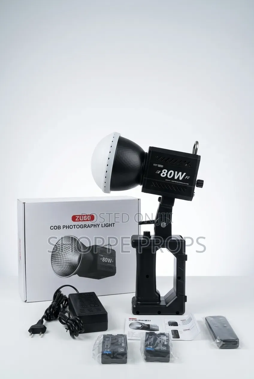 Zu80 COB LED Light With Battery Holder + Stand