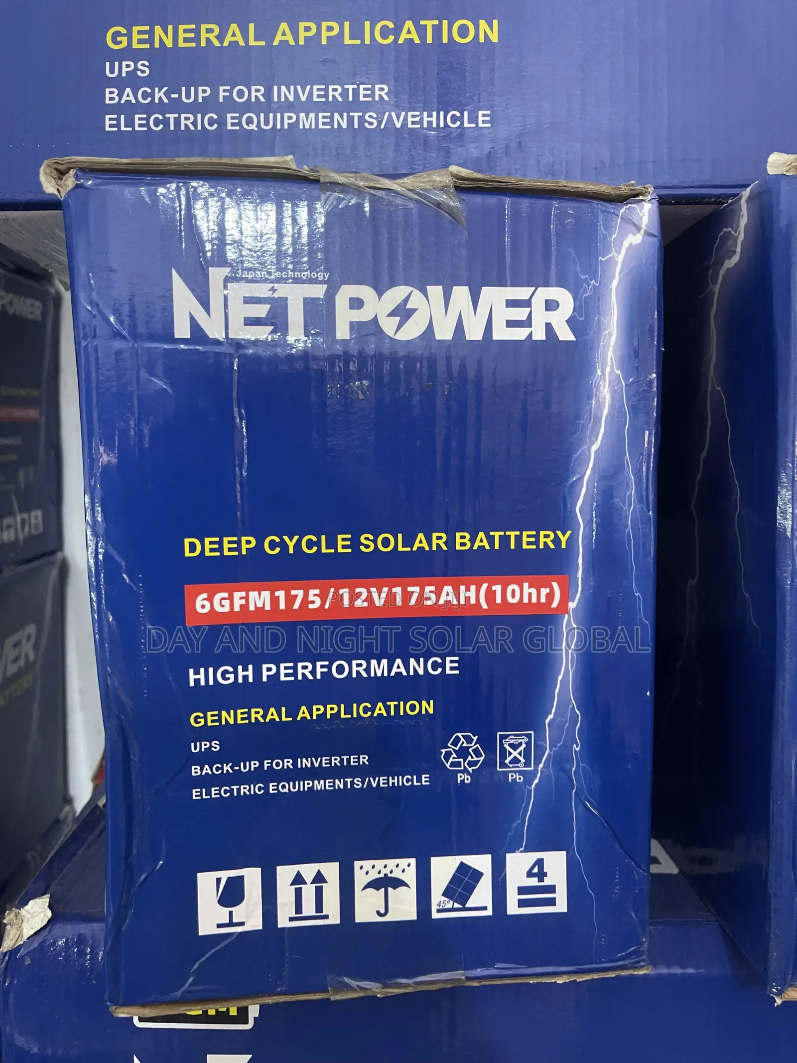 175Ahs 12V NETPOWER Deep Cycle Solar Battery