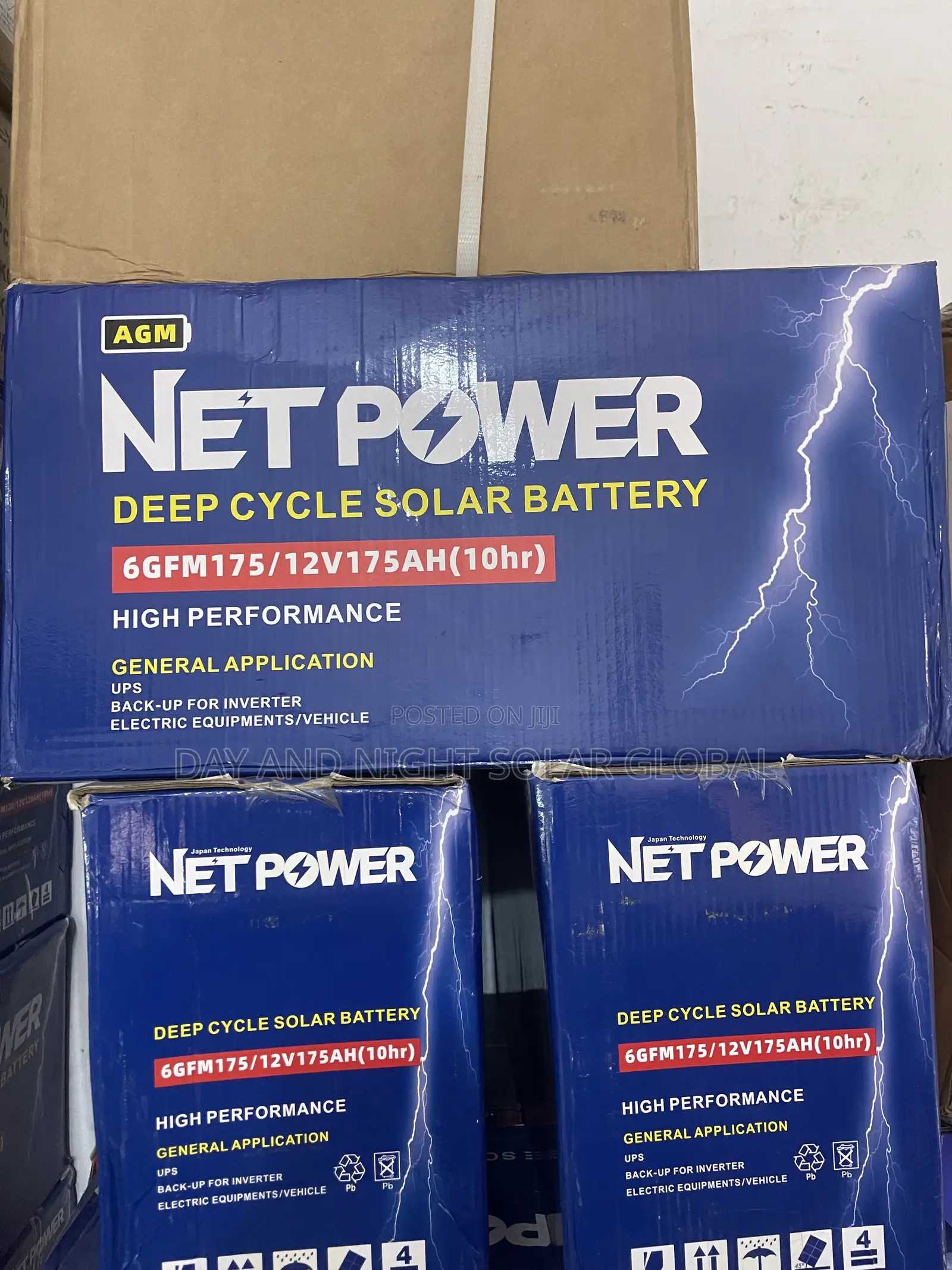 175Ahs 12V NETPOWER Deep Cycle Solar Battery