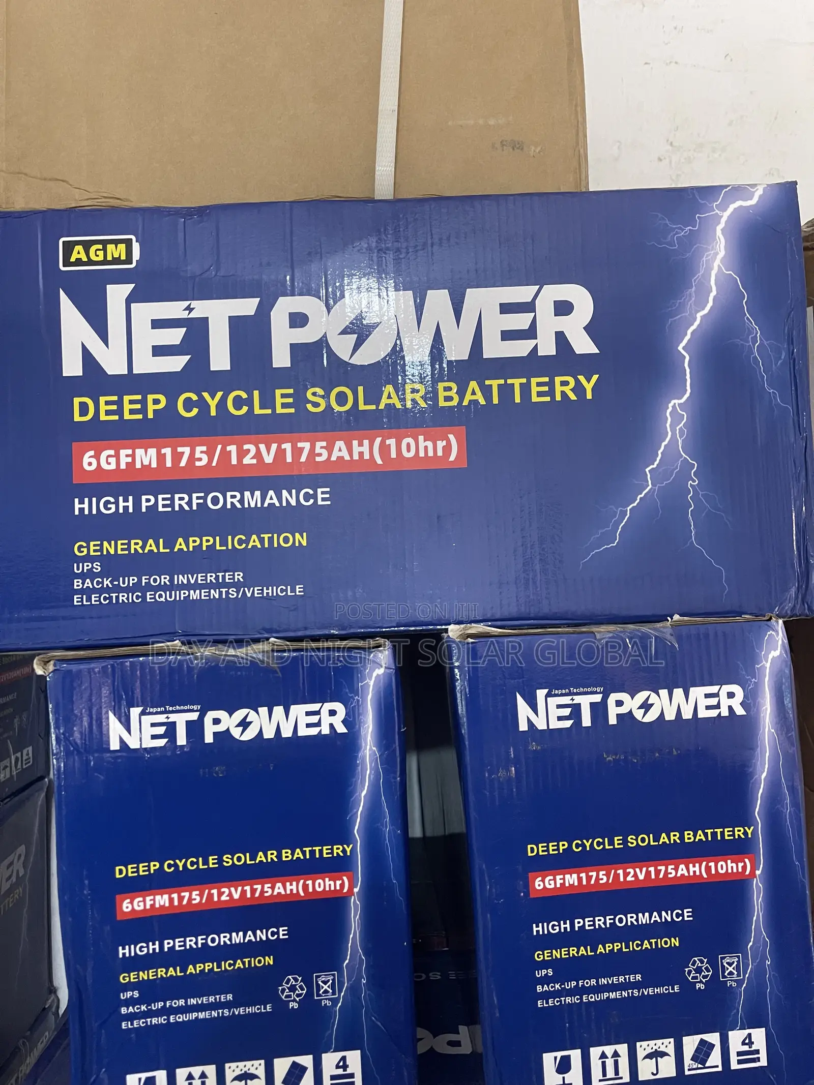 175Ahs 12V NETPOWER Deep Cycle Solar Battery