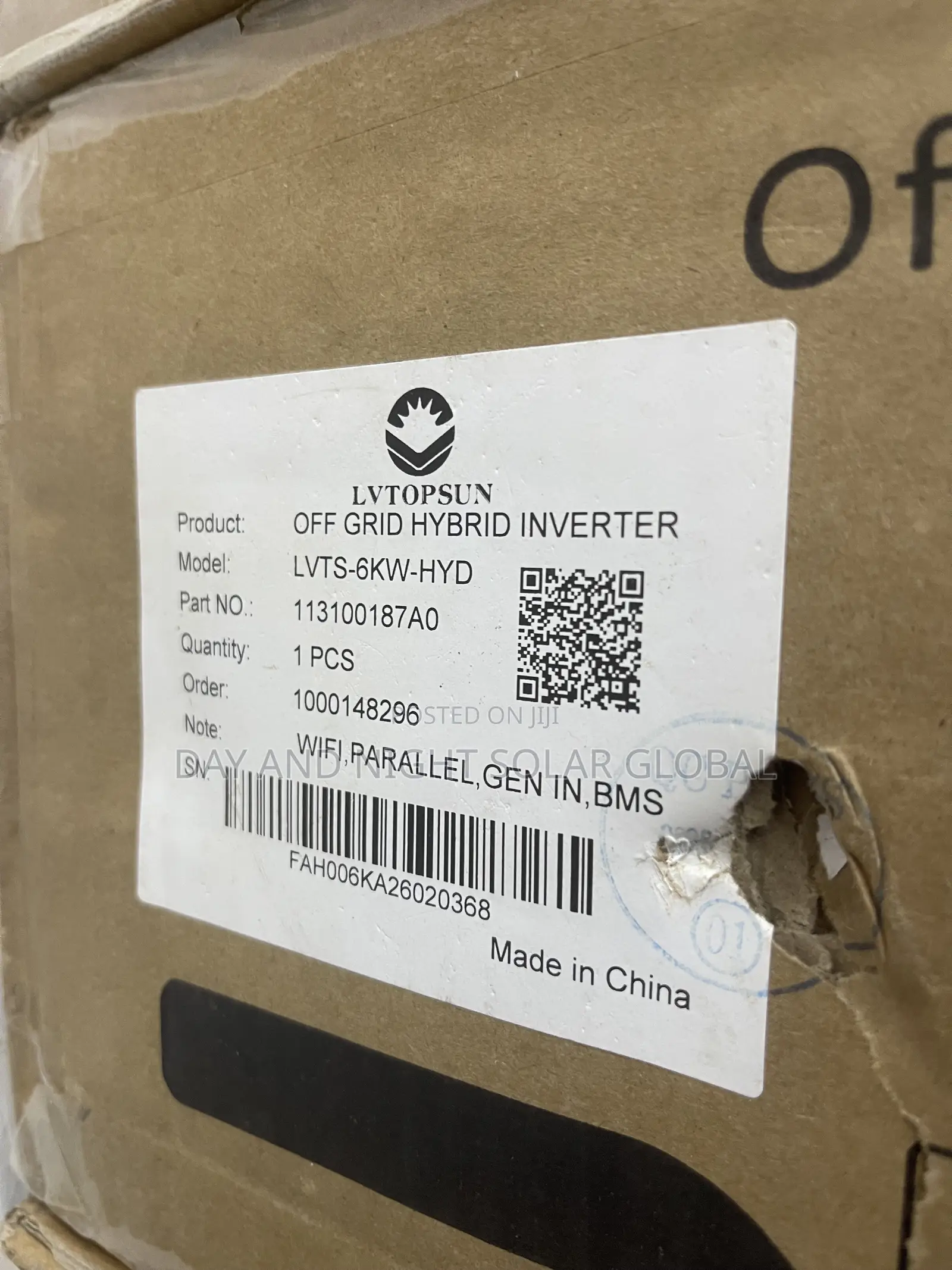 6KVA LVTOPSUN Hybrid Solar Inverter 48v