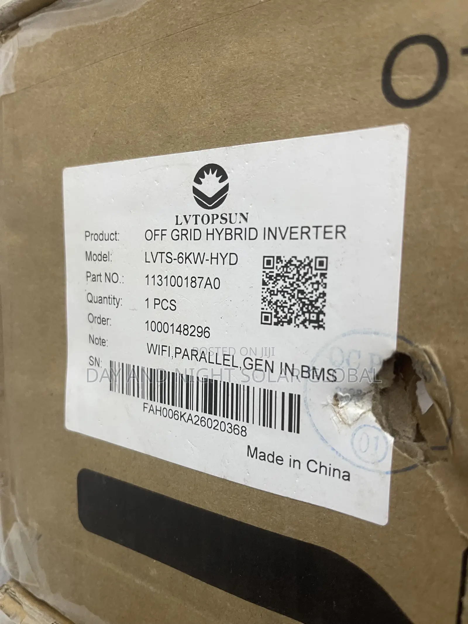 6KVA LVTOPSUN Hybrid Solar Inverter 48v