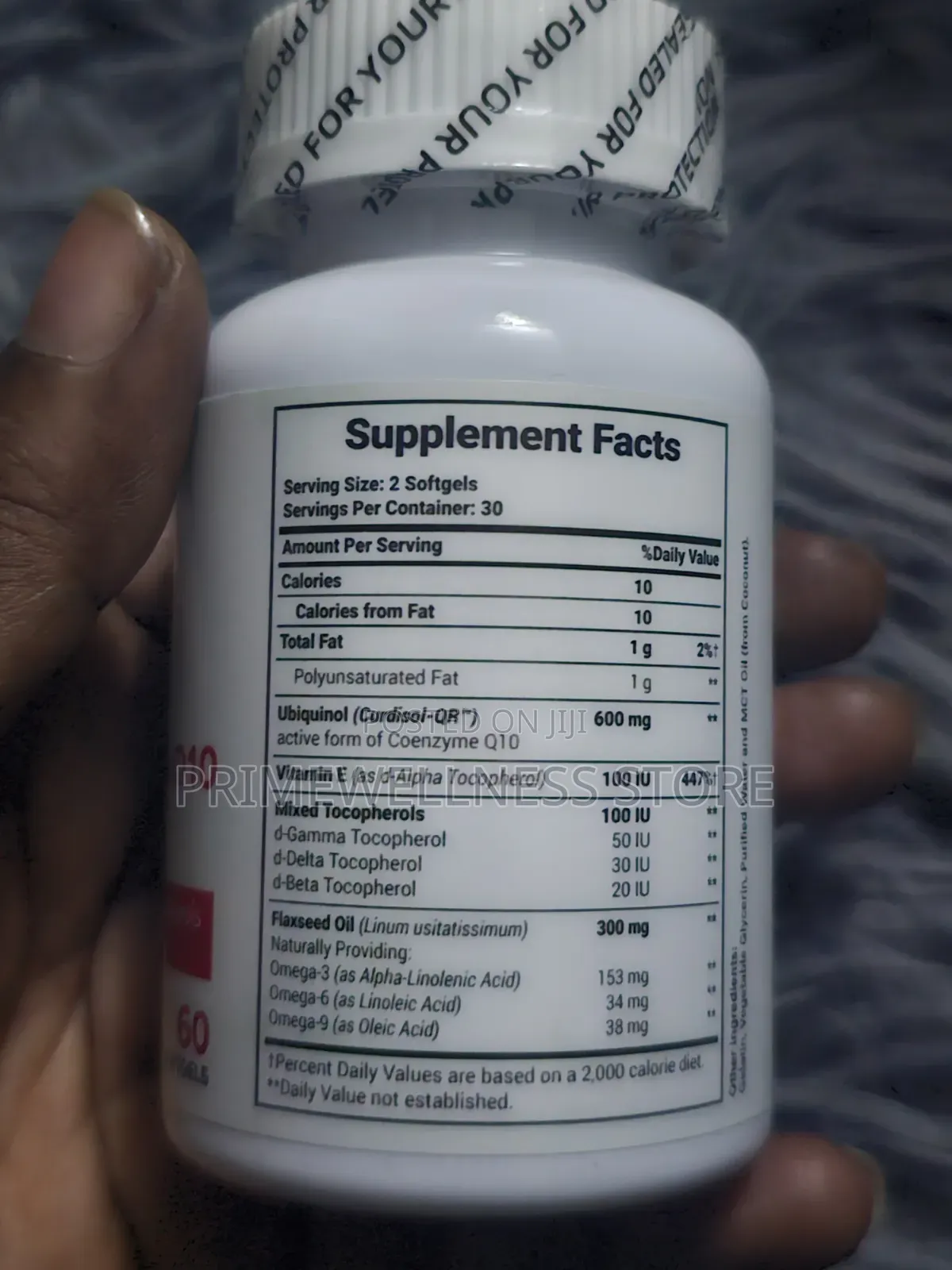Ubiquinol CQ10 600mg Active Form of CQ10 With Others