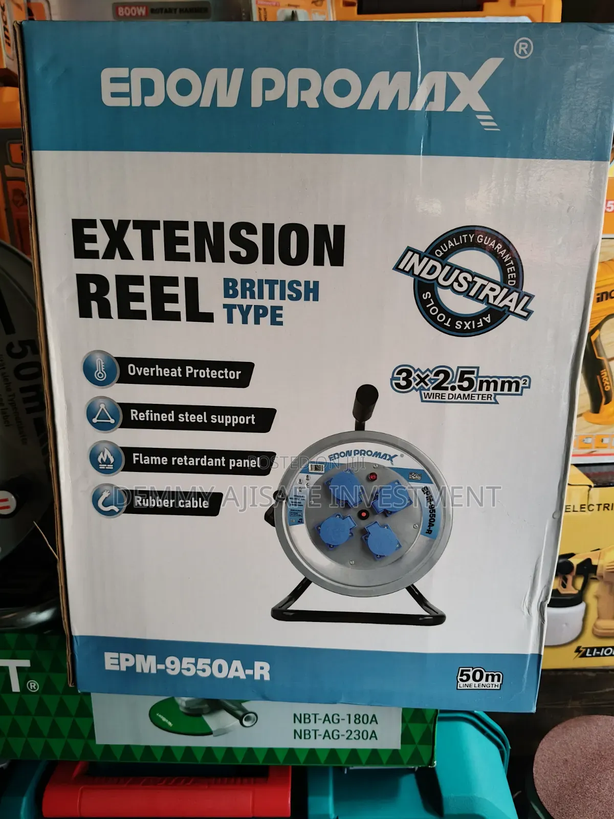 Edon Cable Reel Extension 2-5mm×50mtr