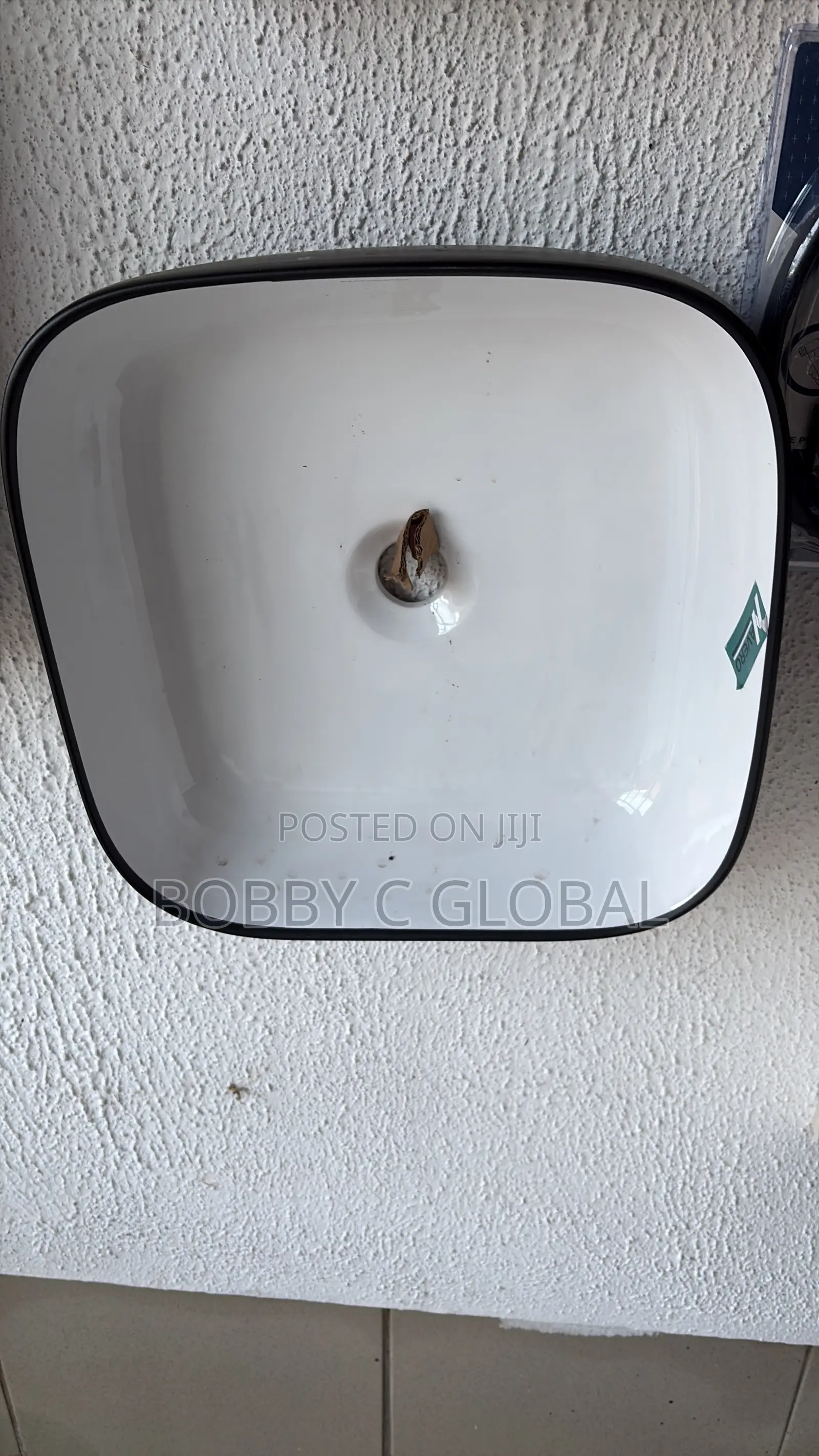 White Black Wash Hand Basin
