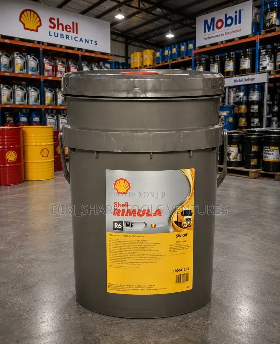 20-Lit Shell Rimula R6 ME 5w-30 Heavy-Duty Synthetic Diesel Engine Oil