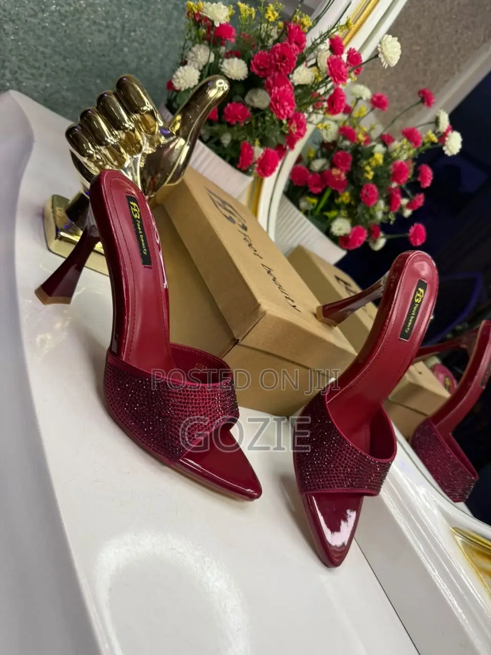Luxury Plus Size Pencil Heel Slippers