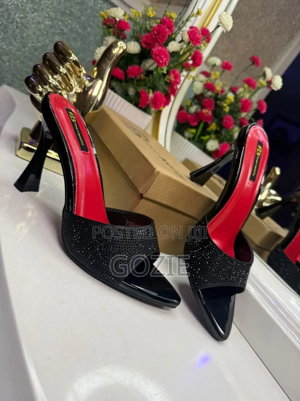 Luxury Plus Size Pencil Heel Slippers