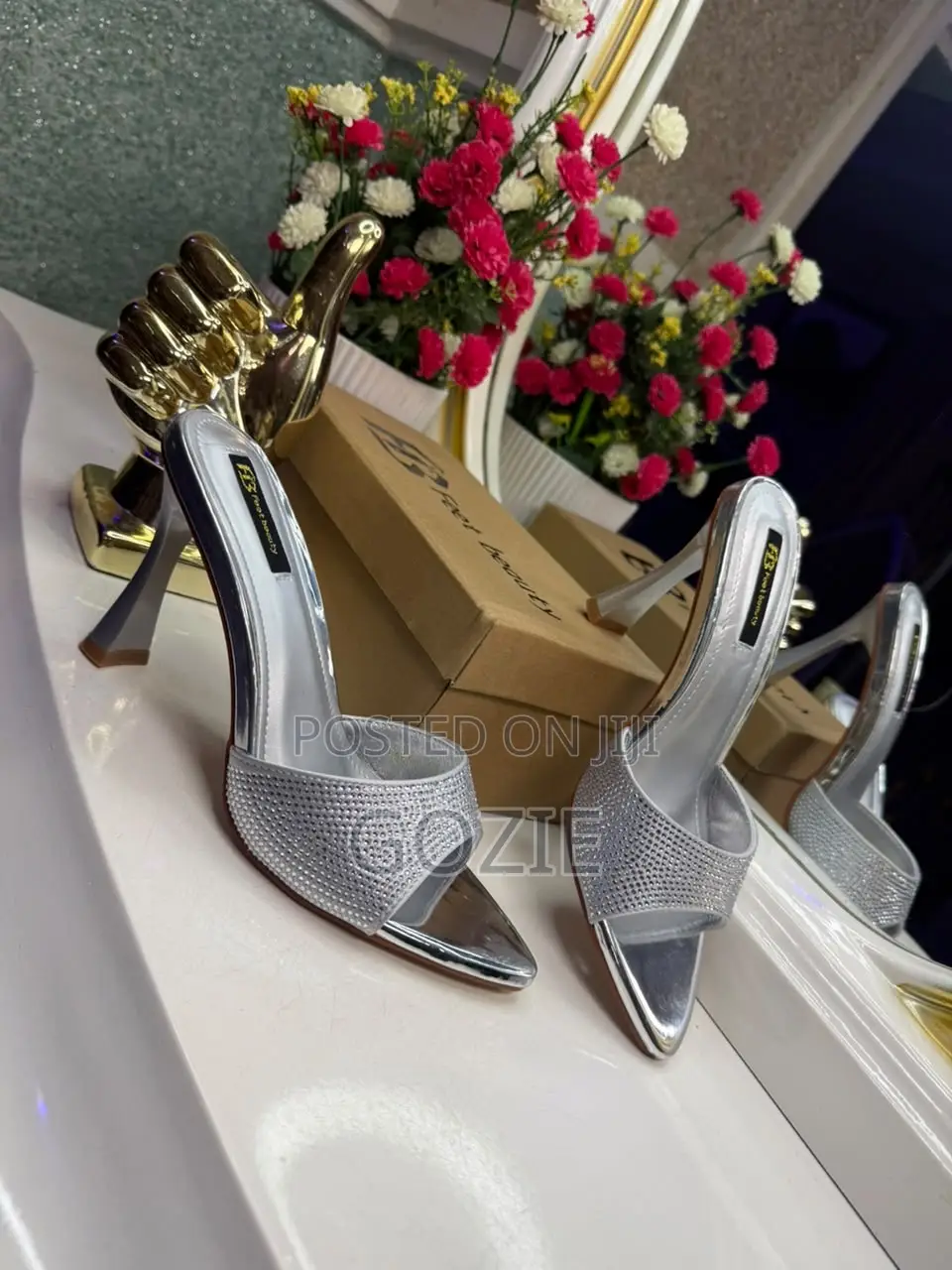 Luxury Plus Size Pencil Heel Slippers