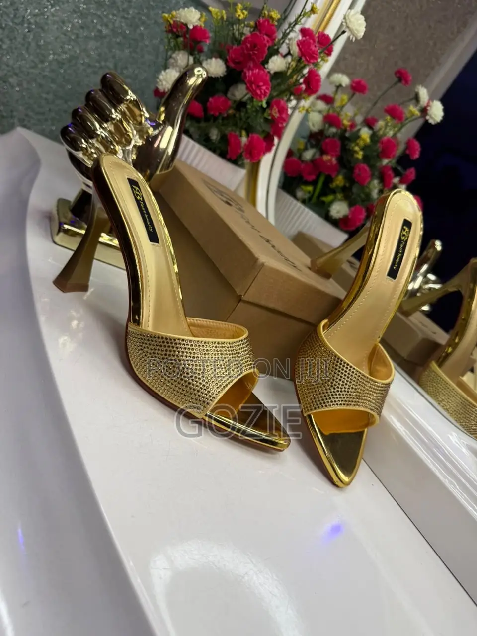 Luxury Plus Size Pencil Heel Slippers