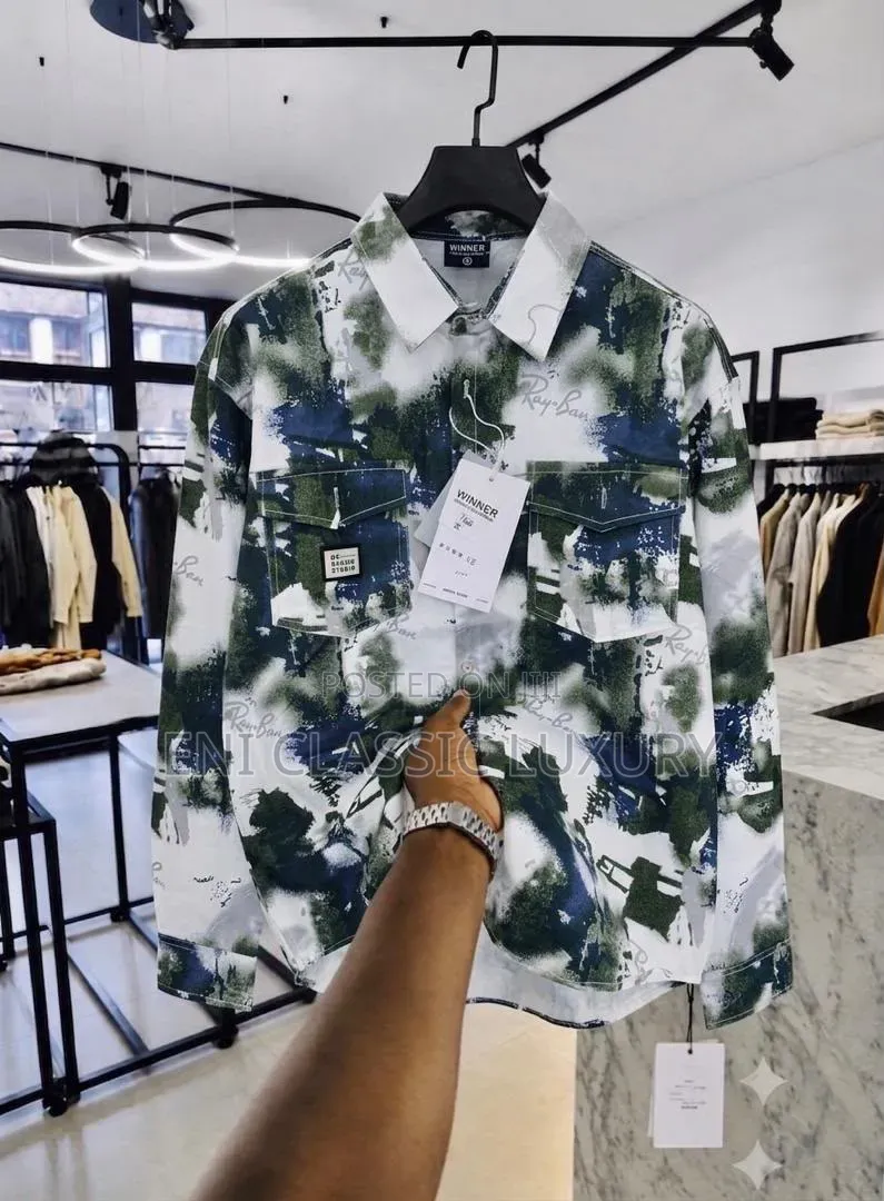 Pure Quality Luxury Men's Cargo Shirts Best Quality Well Branded