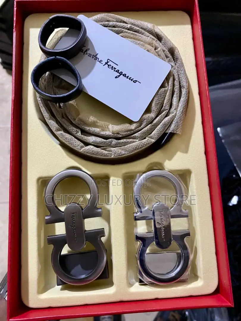 Ferragamo Quality Luxury Men Genuine Leather Belt
