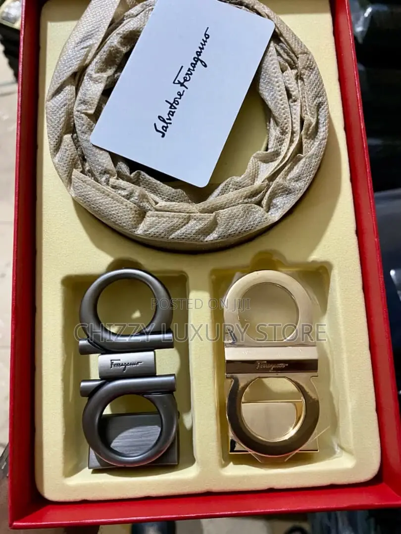 Ferragamo Quality Luxury Men Genuine Leather Belt