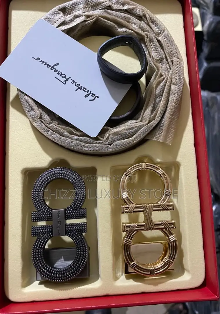 Ferragamo Quality Luxury Men Genuine Leather Belt
