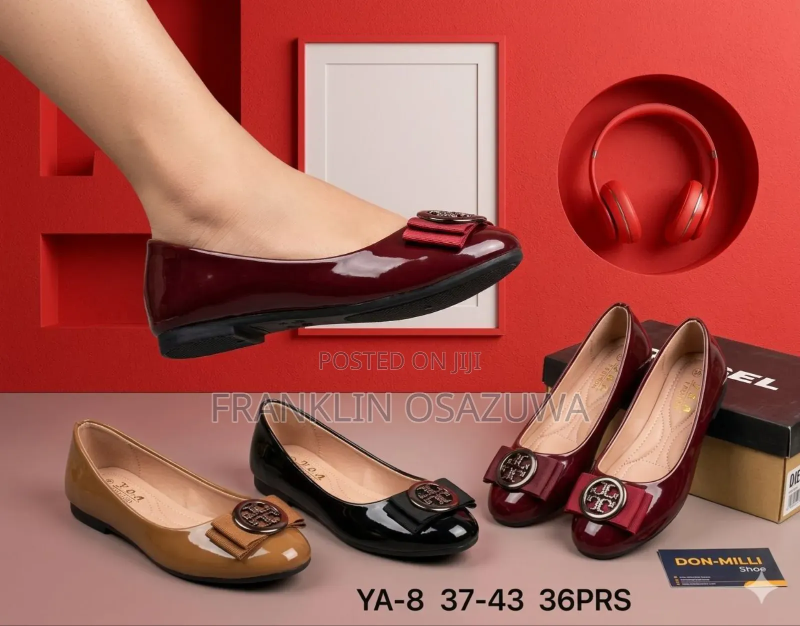 Women's Classic Patent Leather Flats – Elegant Slip-on Casual Shoes