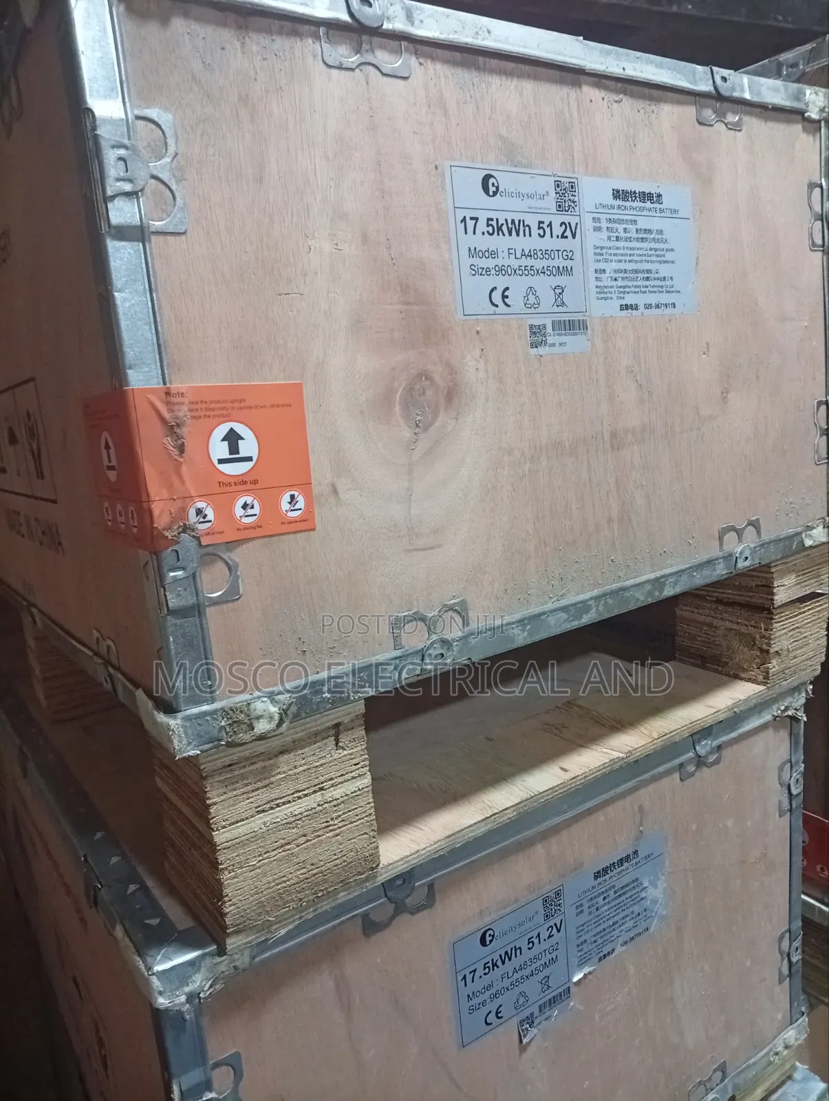 17kwh/51.2volts Felicity Lithium Ion Solar Batteries