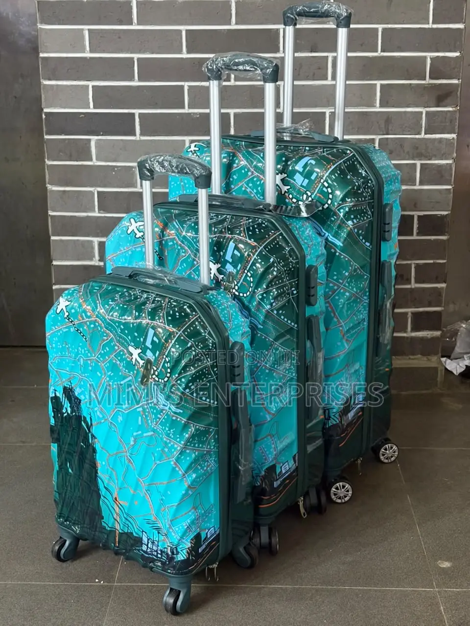 Pattern Luggage Set of 3