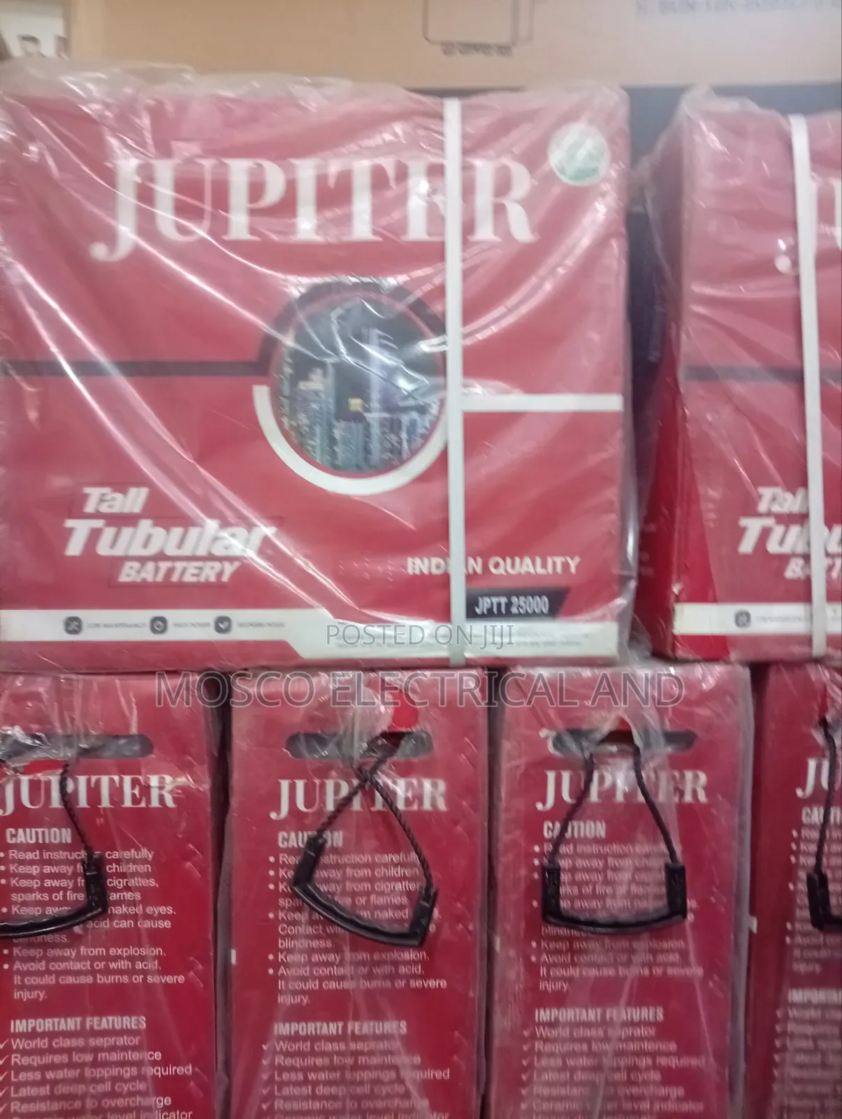 220ah/12volts Jupiter Tubular Batteries