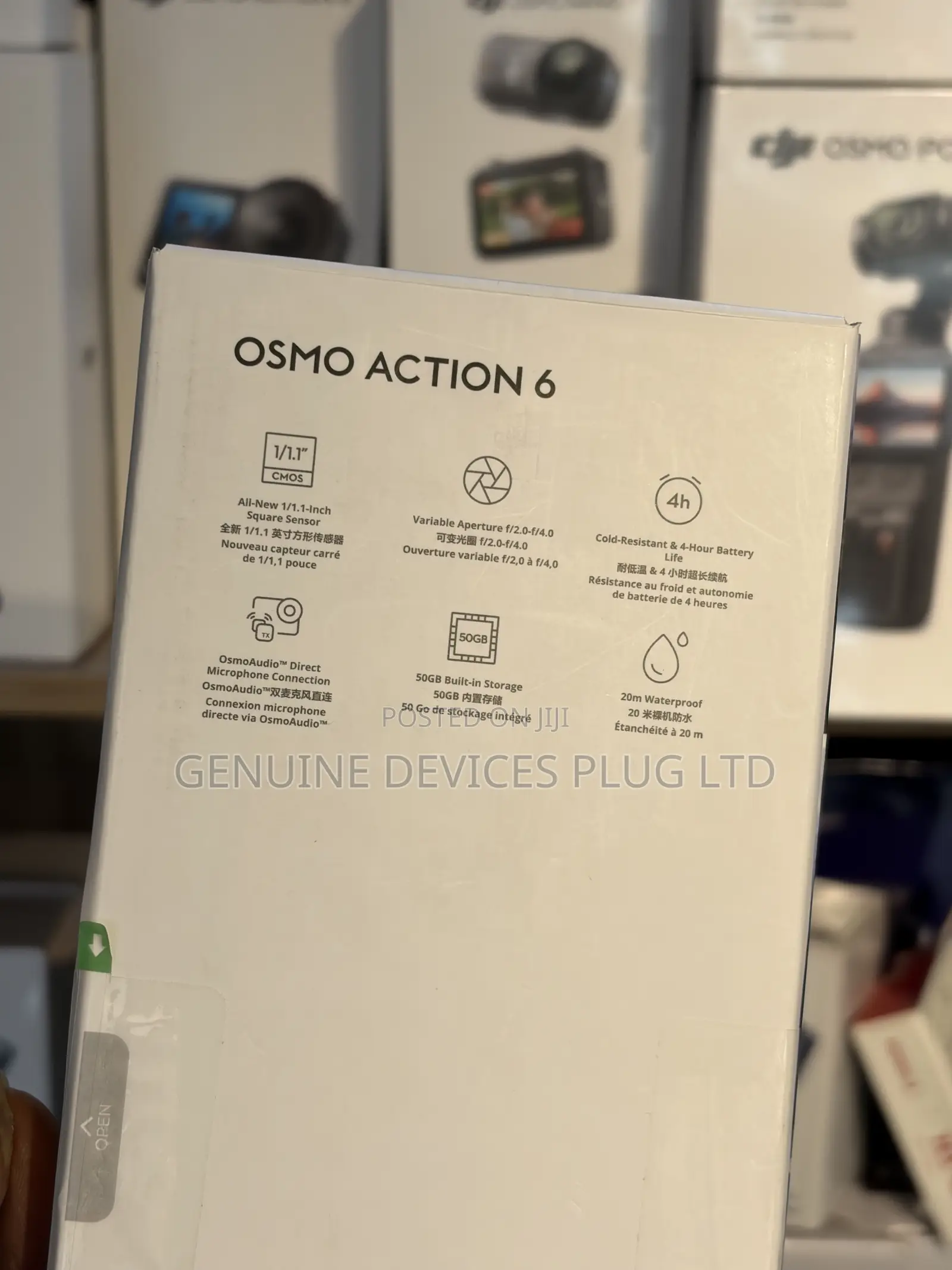 DJI Osmo Action 6 Camera Adventure Combo – Ultra HD, 1/1.1” Sensor