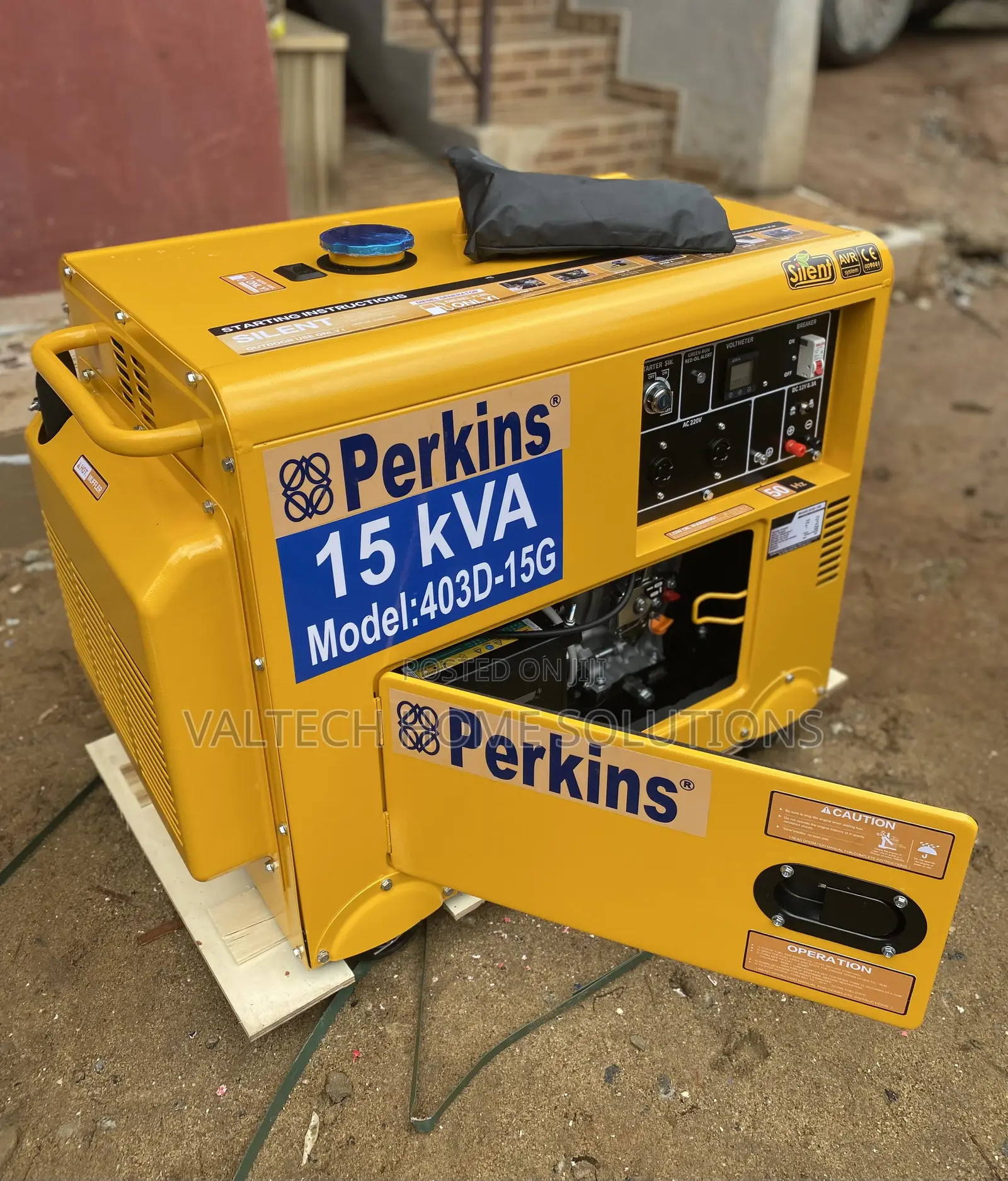 15KVA Perkins Diesel Soundproof Generator – 100% Copper Coil