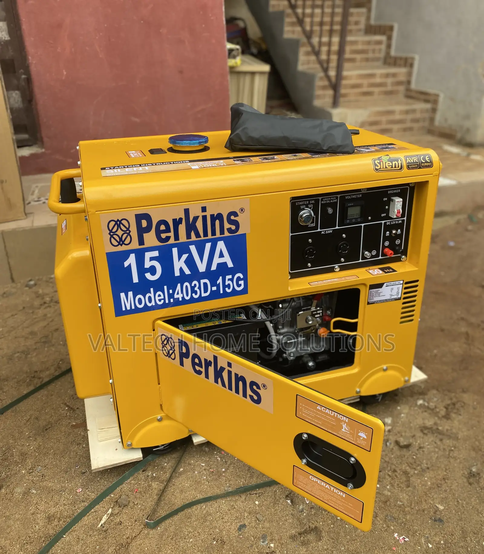 Reliable 15KVA Perkins Diesel Generator With 100% Copper Alternator